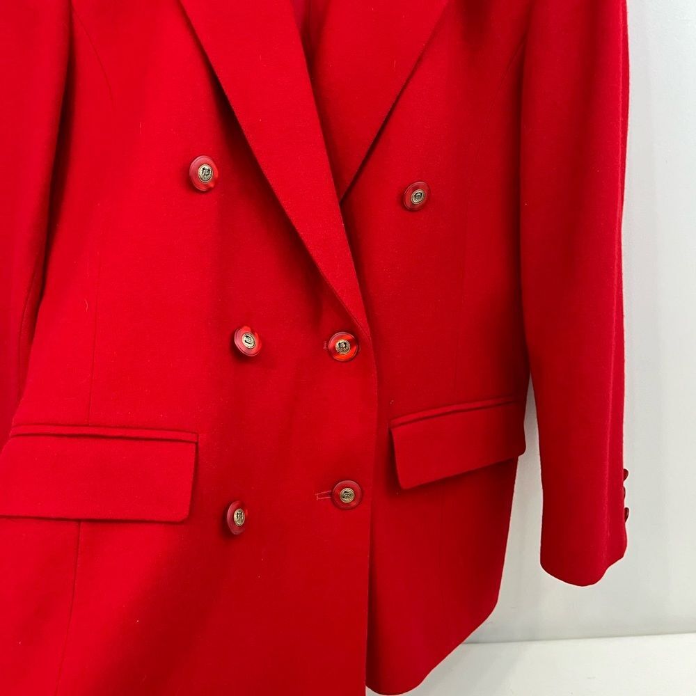 Pendleton Double Breasted Blazer 80s Vintage 100%… - image 5